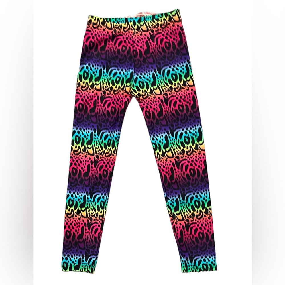Dori Creations Girls Colorful Leopard Print Kids Leggings- 5